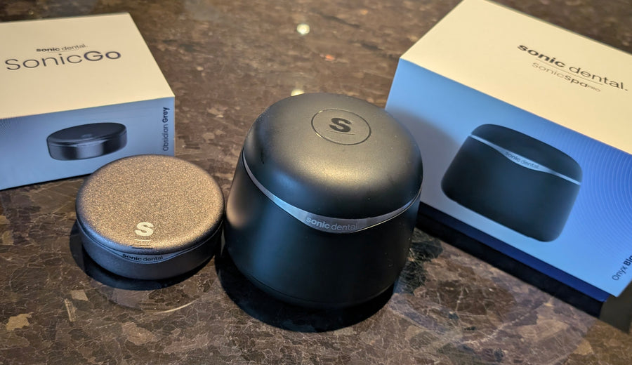 Customer photo of Sonic Go and Sonic Pro with their packaging